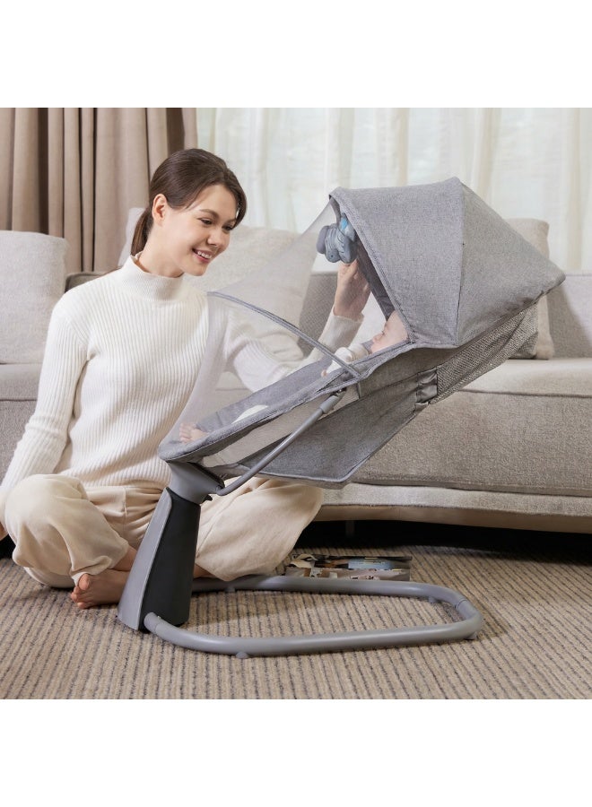 Mastela 3-in-1 Aura Deluxe Baby Bassinet & Electric Swing - Multi-Functional Rocker, Bluetooth Music, 5-Point Harness & Remote Control - Image 3